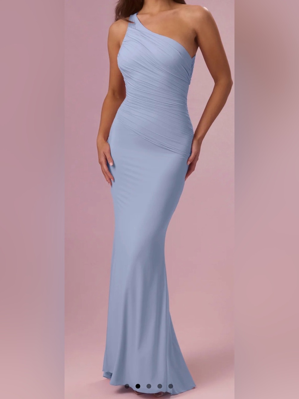 Jersey Bridesmaid Dress in Sky Blue